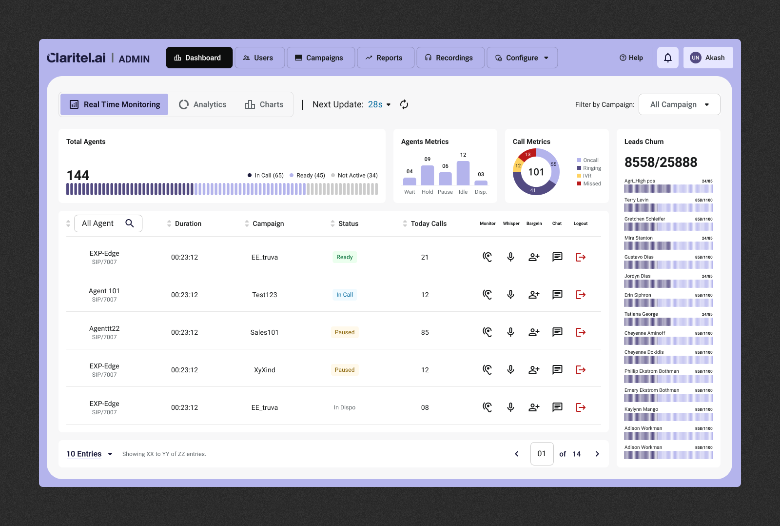 Claritel Interactive Prototype